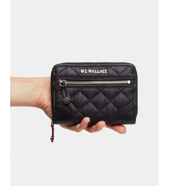 MZ Wallace Crosby Wallet Small Black 11600108