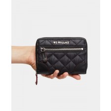 MZ Wallace Crosby Wallet Small Black 11600108